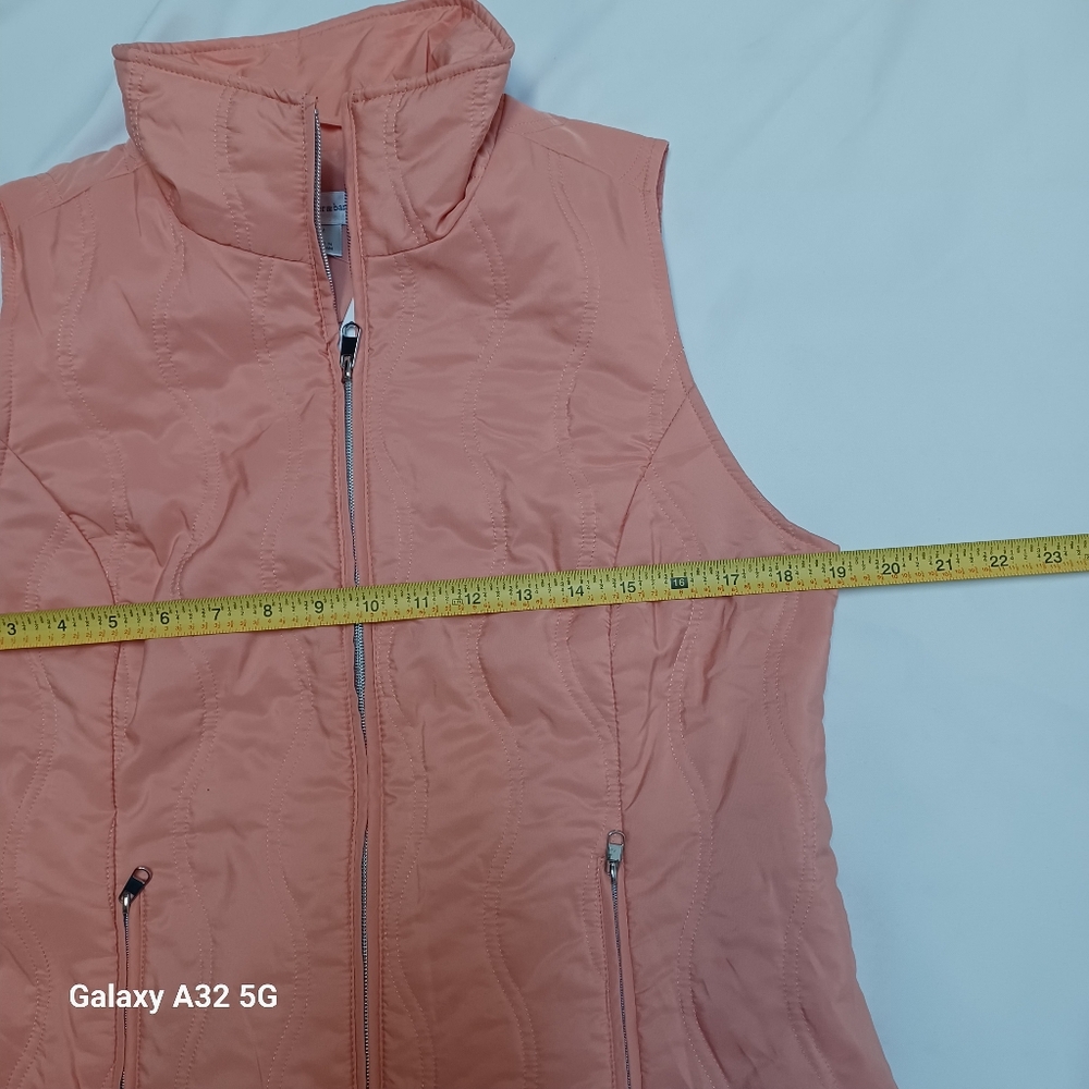 Christopher & Banks New Women Size M Peach Fabric Label Vest - Picture 10 of 13